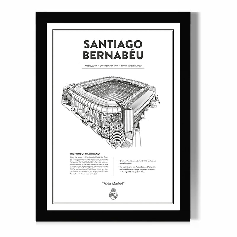 تابلو مدل دیواری طرح استادیوم سانتیاگو برنابئو رئال مادرید Santiago Bernabeu کد FD046