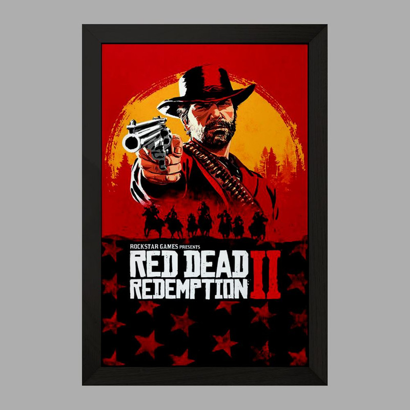 تابلو دکو قاب مدل رد دد Red Dead  کد 10293