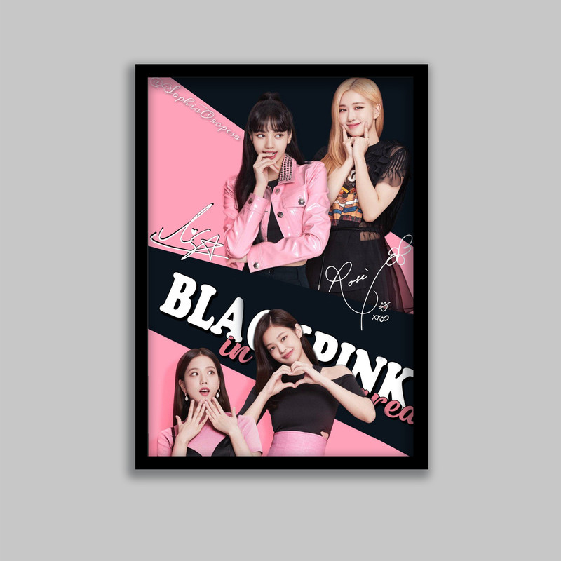 تابلو مدل بلک پینک Black Pink کد LA-G10527-2