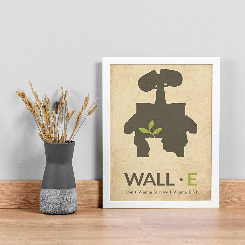 تابلو دکو قاب مدل انیمیشن wall E کد sw