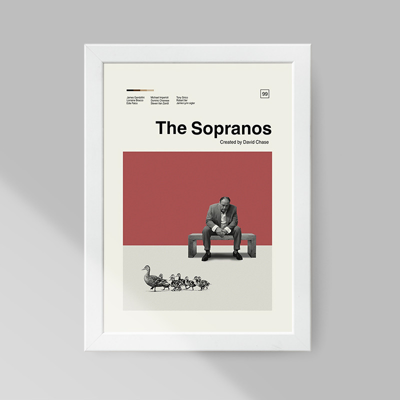 تابلو دکو قاب مدل فیلم The Sopranos کد S1402bw